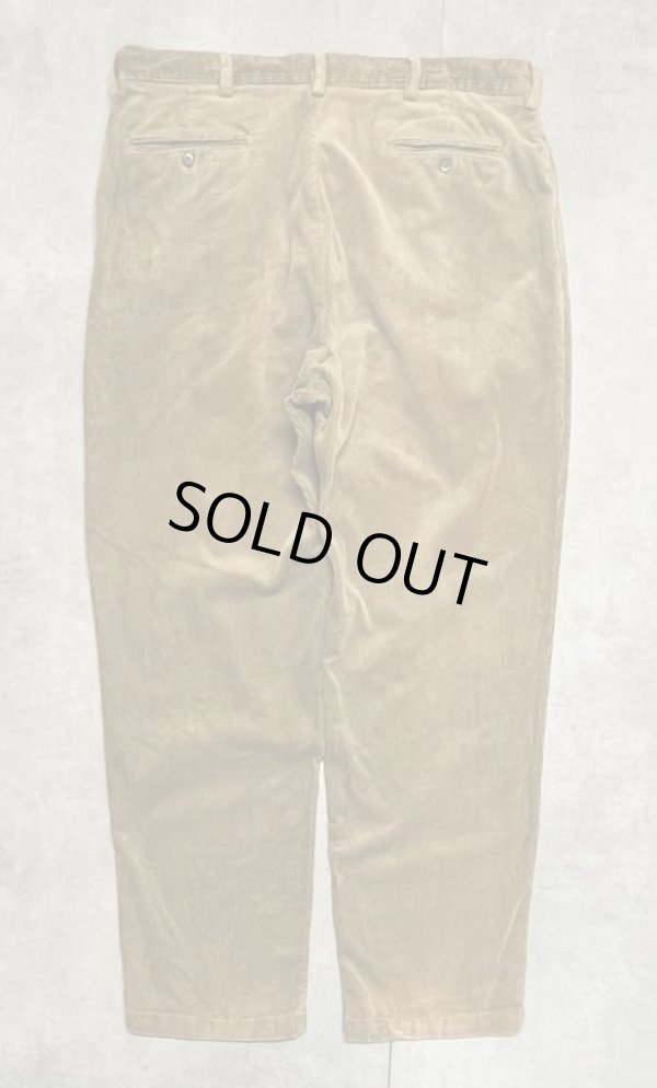 画像3: 90'S RALPH LAUREN "ANDREW PANT" ツープリーツ 太畝 コーデュロイパンツ タン (VINTAGE)