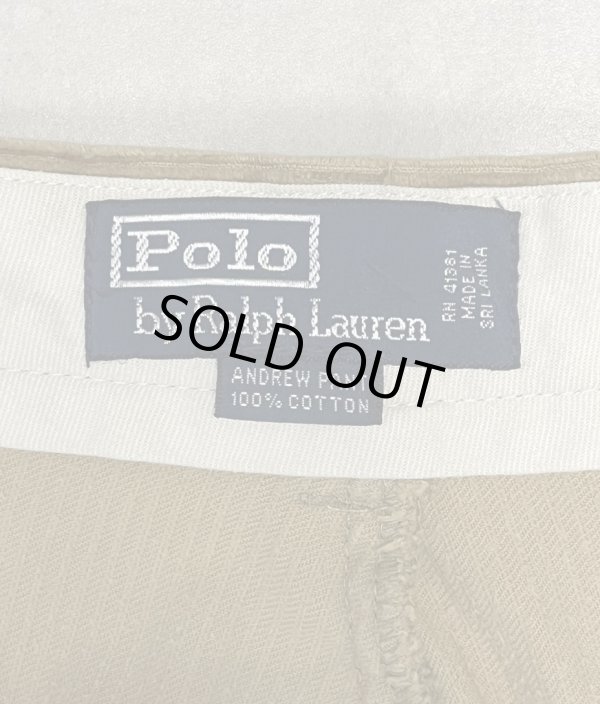 画像2: 90'S RALPH LAUREN "ANDREW PANT" ツープリーツ 太畝 コーデュロイパンツ タン (VINTAGE)