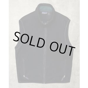 画像: 90'S PATAGONIA フルジップ フリースベスト ブラック USA製 (VINTAGE)
