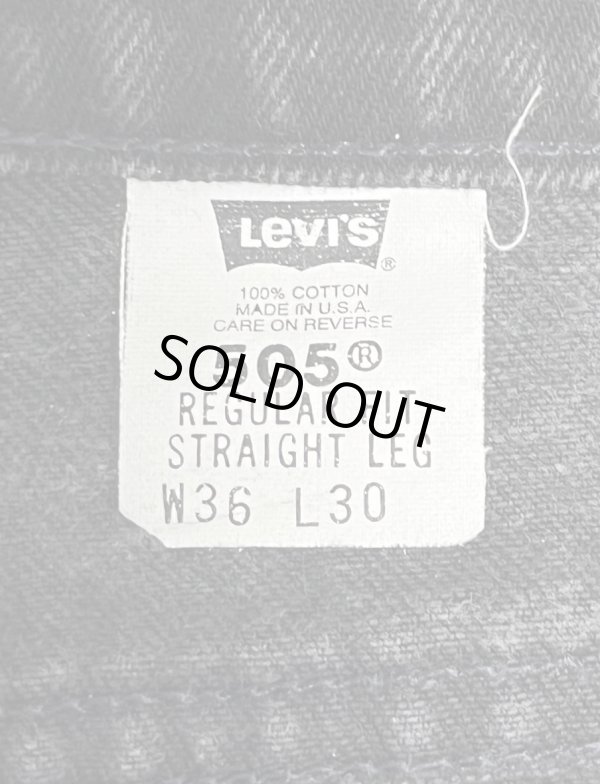 画像2: 90'S LEVIS 505 デニム ブラック W36L30 USA製 (VINTAGE)