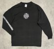 画像1: 90'S FASHION VICTIM 両面＋袖プリント 長袖 Tシャツ ブラック (VINTAGE)
