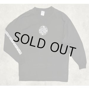 画像: 90'S FASHION VICTIM 両面＋袖プリント 長袖 Tシャツ ブラック (VINTAGE)