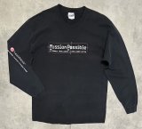 画像: 90'S LEXIS NEXIS "MISSION POSSIBLE" 袖プリント 長袖 Tシャツ ブラック (VINTAGE)