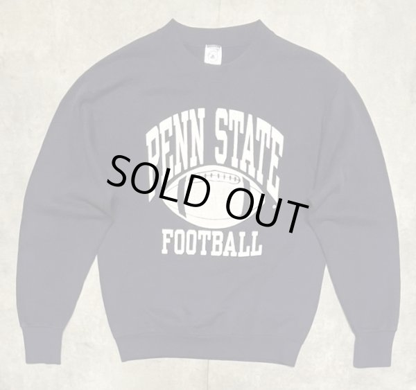 画像1: 90'S DELTA "PENN STATE FOOTBALL" スウェットシャツ ネイビー USA製 (VINTAGE)
