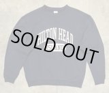 画像: 90'S SOFFE "HILTON HEAD ISLAND" 前Vガゼット付き スウェットシャツ ネイビー (VINTAGE)