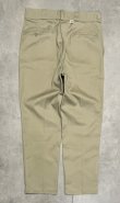 画像1: 80'S DICKIES 874 チビタグ ワークパンツ ベージュ W36L32 USA製 (VINTAGE)