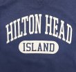 画像3: 90'S SOFFE "HILTON HEAD ISLAND" 前Vガゼット付き スウェットシャツ ネイビー (VINTAGE)