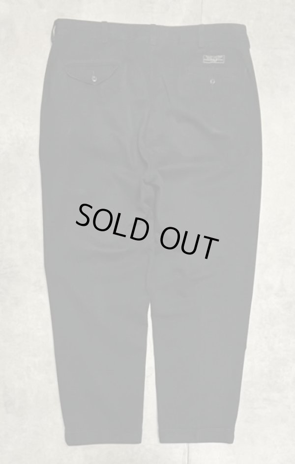 画像3: 90'S RALPH LAUREN "HAMMOND PANT" ツープリーツ チノパンツ ブラック W36L30 (VINTAGE)