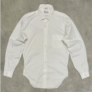 画像: 60'S AMBASSADOR BY MANHATTAN ポプリンシャツ ホワイト (VINTAGE)
