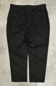 画像3: 90'S RALPH LAUREN リネン/コットン ツープリーツ スラックス ブラック W38L30 (VINTAGE)