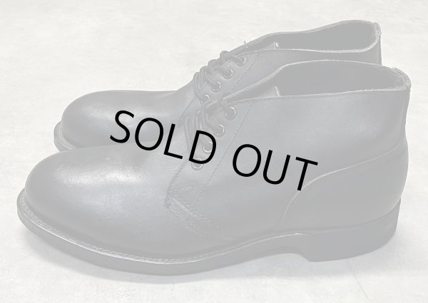 画像2: 90'S アメリカ軍 US NAVY "ADDISON SHOE CO製" スチールトゥ レザー チャッカブーツ ブラック (DEADSTOCK)
