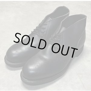 画像: 90'S アメリカ軍 US NAVY "ADDISON SHOE CO製" スチールトゥ レザー チャッカブーツ ブラック (DEADSTOCK)