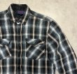 画像3: 80'S DAKOTA 裏地キルティング フランネルシャツ チェック柄 (VINTAGE)