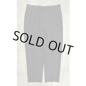 画像: BROOKS BROTHERS ツータック ウールパンツ チャコール (VINTAGE)