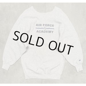 画像: 90'S CHAMPION "AIR FORCE ACADEMY" 刺繍タグ リバースウィーブ グレー USA製 (VINTAGE)