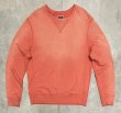 画像1: 00'S J.CREW 前Vガゼット付き クルーネック スウェットシャツ フェードオレンジ (VINTAGE)