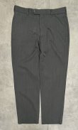 画像1: BROOKS BROTHERS "MADISON" ノータック ウールパンツ ダークグレー (VINTAGE)