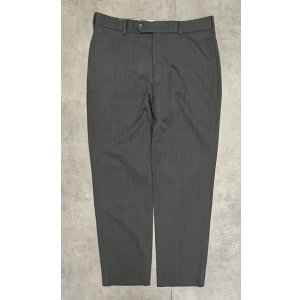 画像: BROOKS BROTHERS "MADISON" ノータック ウールパンツ ダークグレー (VINTAGE)