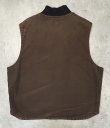 画像4: 00'S CARHARTT 裏地キルティング ダックベスト フェードブラウン (VINTAGE)