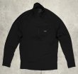 画像1: PATAGONIA ハーフジップ ベースレイヤーシャツ ブラック (VINTAGE)