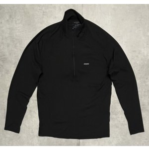 画像: PATAGONIA ハーフジップ ベースレイヤーシャツ ブラック (VINTAGE)