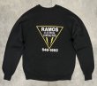 画像4: 80'S JERZEES ラグランスリーブ 両面プリント スウェットシャツ ブラック USA製 (VINTAGE)