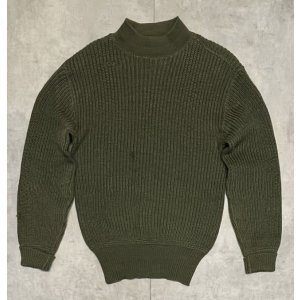 画像: 40'S アメリカ軍 US NAVY ウール モックネック デッキセーター オリーブ (VINTAGE) 
