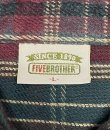 画像2: 90'S FIVE BROTHER ヘビーフランネル ワークシャツ チェック柄 USA製 (VINTAGE)