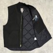 画像3: CARHARTT 裏地キルティング ダックベスト ブラック (DEADSTOCK)