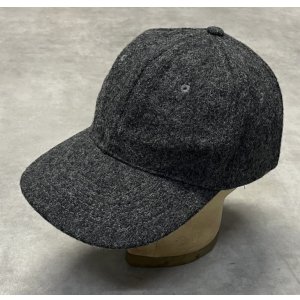 画像: 90'S J.CREW 旧タグ ウール ベースボールキャップ ダークグレー USA製 (VINTAGE)