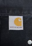 画像2: CARHARTT ダブルニー ダック ペインターパンツ ブラック USA製 (VINTAGE)