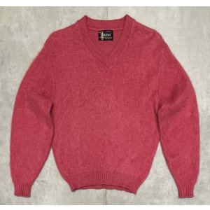 画像: 60'S ARENA Vネック モヘアセーター マゼンタピンク (VINTAGE)