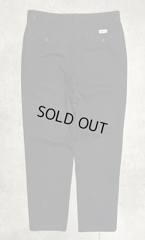 画像3: 90'S RALPH LAUREN "MARTIN PANT" フリスコパンツ ブラック W34L30 (VINTAGE)