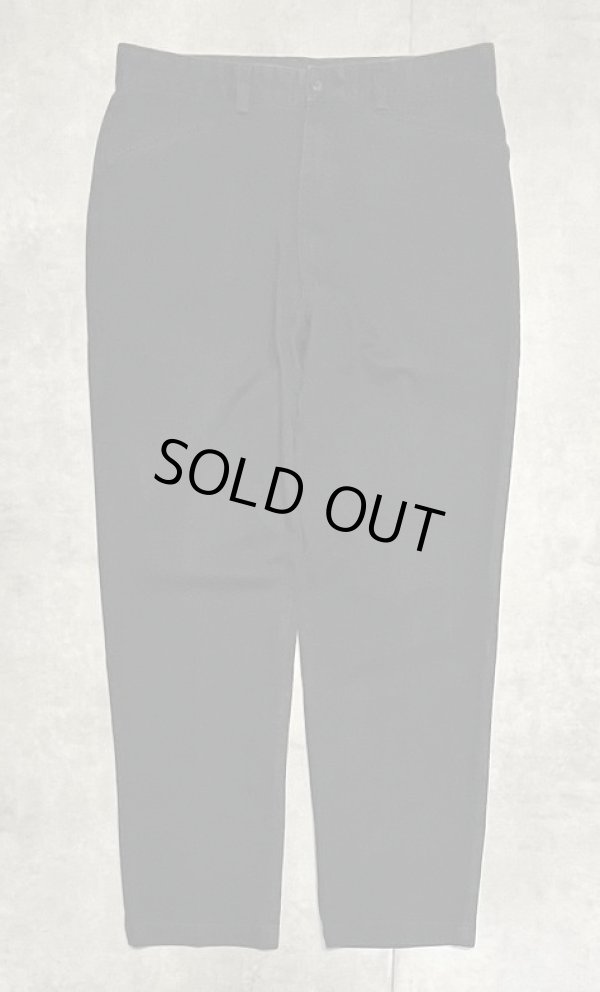 画像1: 90'S RALPH LAUREN "MARTIN PANT" フリスコパンツ ブラック W34L30 (VINTAGE)