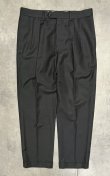画像1: RALPH LAUREN SUPER120'S/カシミア ツープリーツ スラックス チャコール (VINTAGE)