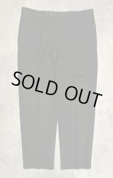 画像: RALPH LAUREN ウール100% ツープリーツ スラックス ブラック (VINTAGE)