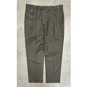 画像: RALPH LAUREN ポリエステル/レーヨン ツープリーツ スラックス ライトブラウン (VINTAGE)