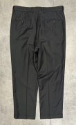 画像3: RALPH LAUREN SUPER120'S/カシミア ツープリーツ スラックス チャコール (VINTAGE)