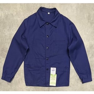 画像: 60'S LE PIGEON VOYAGEUR フレンチワーク ワークジャケット カバーオール ブルー フランス製 (DEADSTOCK)