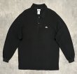 画像1: 90'S CHEMISE LACOSTE 長袖 ポロシャツ ブラック フランス製 (VINTAGE)