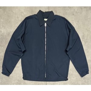 画像: 40'S THE ATHLETIC STORES ハリントンジャケット AEROコの字留めジップ ダークブルー (VINTAGE)