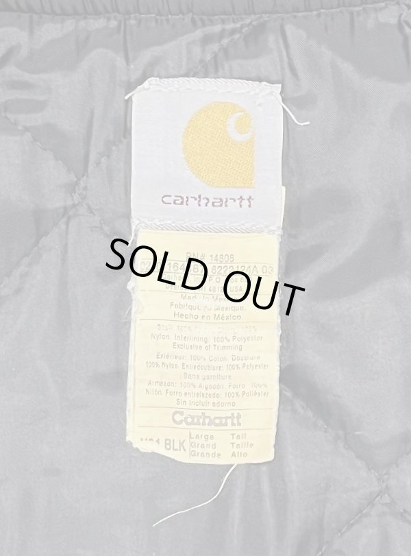画像2: CARHARTT 裏地キルティング ダックベスト フェードブラック (VINTAGE)