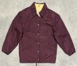 画像1: 80'S LL Bean チンスト付き ナイロン コーチジャケット バーガンディ USA製 (VINTAGE)