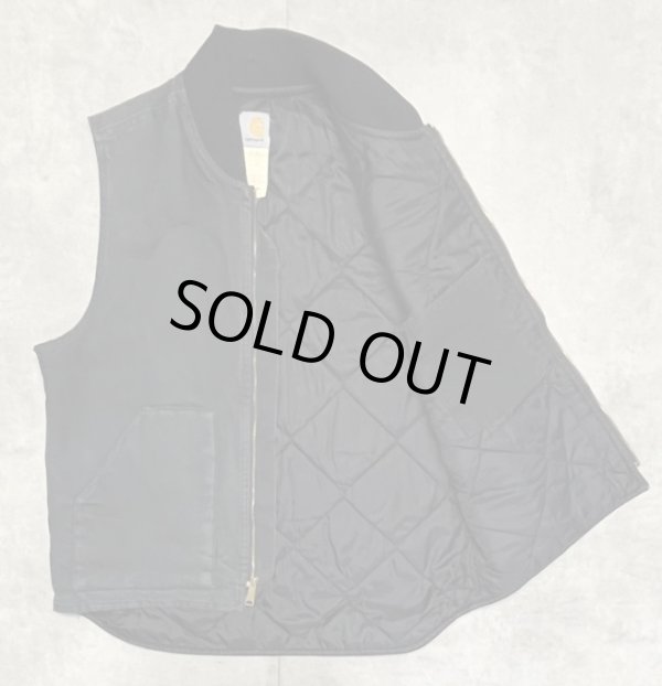 画像3: CARHARTT 裏地キルティング ダックベスト フェードブラック (VINTAGE)
