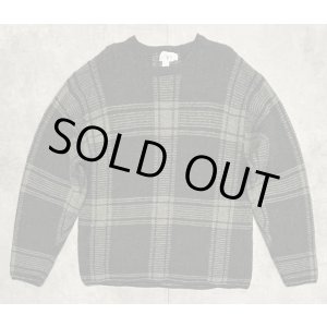 画像: 90'S J.CREW 旧タグ クルーネック セーター チェック柄 (VINTAGE)
