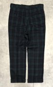 画像4: 70'S PENDLETON ウールパンツ TALONジップ ブラックウォッチ USA製 (VINTAGE)