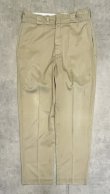 画像3: 70'S DICKIES 874 チビタグ ワークパンツ ベージュ TALONアルミジップ USA製 (VINTAGE)