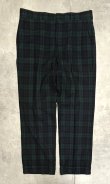画像1: 70'S PENDLETON ウールパンツ TALONジップ ブラックウォッチ USA製 (VINTAGE)