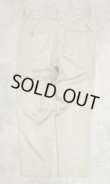 画像: 70'S DICKIES 874 チビタグ ワークパンツ ベージュ TALONアルミジップ USA製 (VINTAGE)