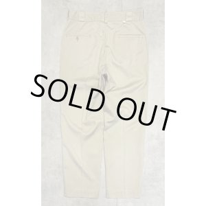 画像: 70'S DICKIES 874 チビタグ ワークパンツ ベージュ TALONアルミジップ USA製 (VINTAGE)
